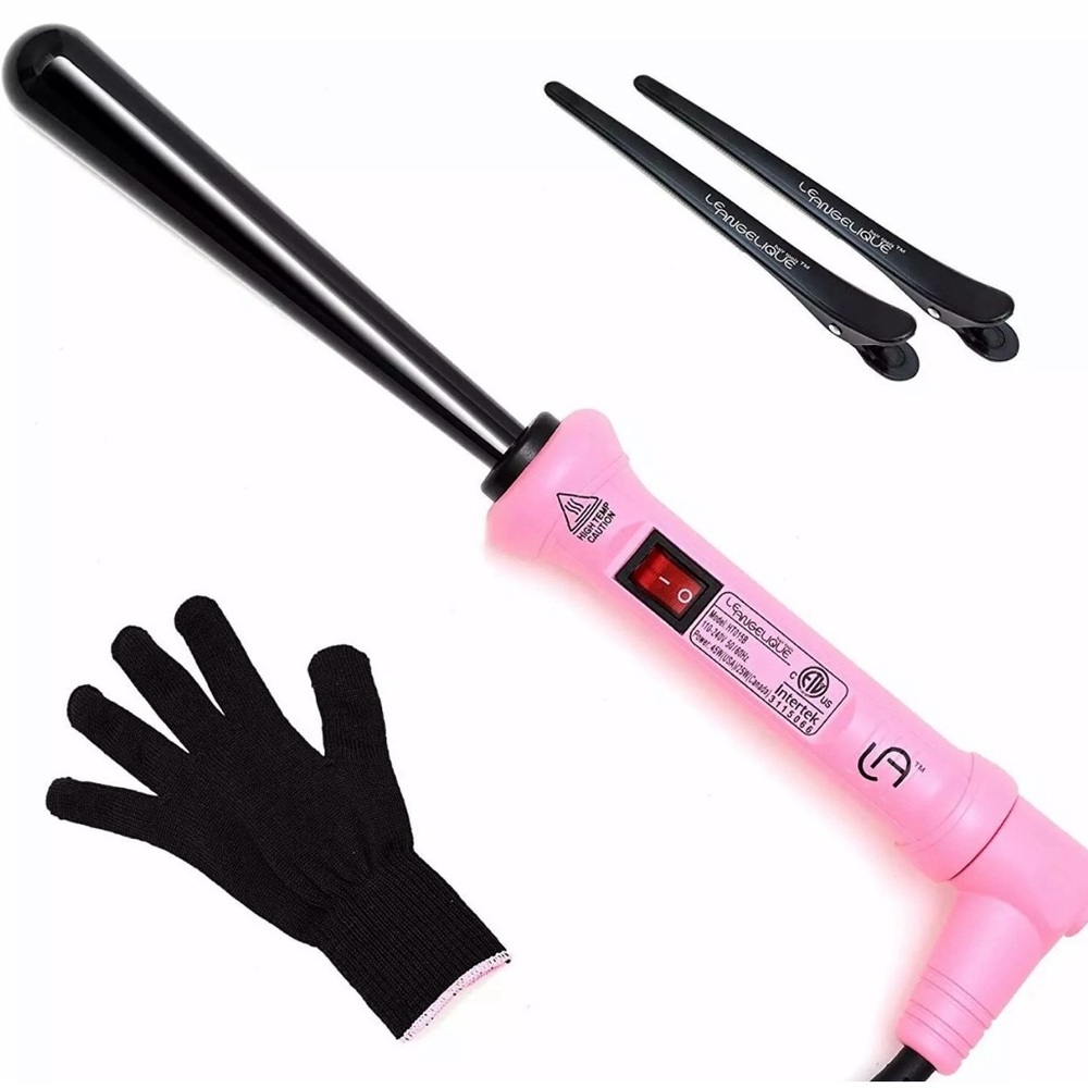 Le Angelique Ultimate Hair Curling Iron - wand only Hot Pink